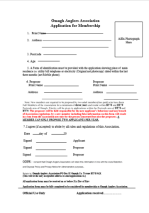 2020 Application Form